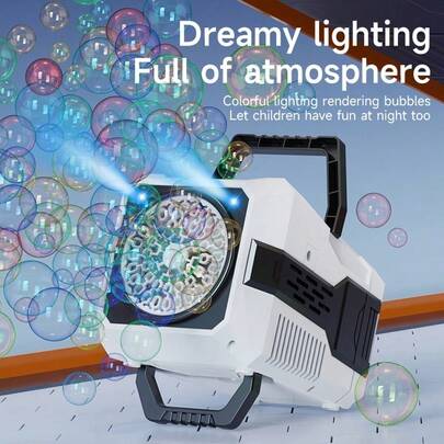 Máy tạo bong bóng tự động được nâng cấp, điều chỉnh 2 tốc độ, tạo ra hơn 20.000 bong bóng mỗi phút, đồ chơi bong bóng cầm tay, sử dụng nguồn điện từ bộ chuyển đổi hoặc pin, thích hợp chơi trong nhà/ngoài trời, tiệc sinh nhật, biểu diễn sân khấu, nhiều kiểu dáng để lựa chọn.
