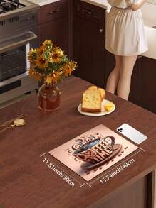 1pc Absorbent Drying Mat, Coffee Machine Mat, Handmade Coffee Pot Drainage Mat, Kitchen Countertop Dish Drying Mat, Breakfast Mat, Non-Slip Heat-Resistant Drainage Mat, Diatomite Drainage Mat, Conceals Stains, Super Drainage Mat, Easy To Clean Dish Rack Mat, Suitable For Kitchen, Dining Table, Cafe, Bar, Holiday, Party, Home Decor, Holiday Gift