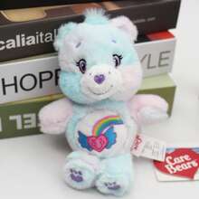 CARE BEARS 一套毛绒心形小熊钥匙扣，可爱钥匙扣，包包挂饰和钱包配件，萌熊钥匙扣，包包挂饰，礼物，钥匙圈，手提包，单肩包，耳机盒，吊坠，个性化汽车包，钥匙钩，手提包，单肩包和车钥匙配套 | 可爱卡通动物设计 | 理想的生日礼物，圣诞礼物 - 多色的 - 查看 10