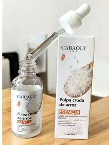 5 Piezas de Serum Facial de Arroz con Acido Hialurónico Kit de Sérum Facial Arroz Hidratante Extracto de Arroz Ácido Hialurónico Nutrición Rutina - Blanco - Ver 4