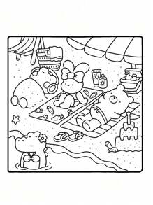 1pc Cozy Friends:42 Page Easy Coloring Book Kid Graffiti Painting Book Coco Featuring Adorable Creepy Creatures Painting Book Montessori Drawing Toys. Creative Gift Easy To Color With Thick Lines A Bold And Simple Coloring Book For Adults And Teens Featuring Plants Adult Colouring Book