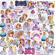 Disney 50PCS Cute Disney Sofia The First Stickers For Kid Waterproof DIY Laptop Phone Case Stationery Kawaii Anime Sticker Toy