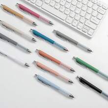 Ballpoint Pens Black Medium Point 1mm Pen With Super Soft Grip Ball Point Pen For Men Women Retractable Pens (Silver-12 Pcs)