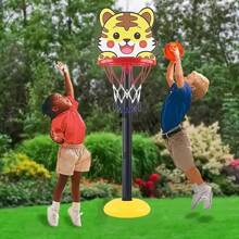 Set di canestro da basket regolabile mini per adolescenti - Comprende un pallone da basket, ottimo per gioco indoor/all'aperto e regalo di compleanno, colore blu