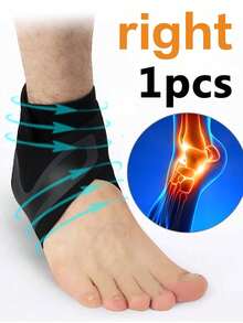 1/2/4pcs Ankle Brace Ankle Support Wrap, Ankle Sprain Protection For Basketball, Running, Sports, Professional Breathable - Black - View 14