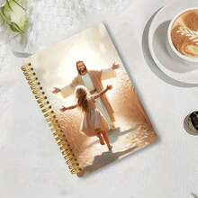 1pc Spiral Bound Notebook - "I Am Fearfully And Wonderfully Made" Psalm 139:14 Prayer Journal, Educational Gift, 5.5X8.3 Inches, 50 Pages - A - View 6