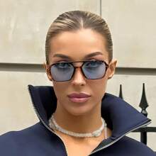 1 Stück Retro-Pilotenbrille im Bohemian-Stil für Damen, geeignet für den Urlaub und den Alltag im Sommer, Strandurlaub, Outdoor, Reisen