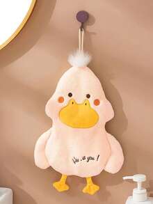 1pc Cute Countryside Style Small Duck Hand Towel, Hanging, Absorbent & Easy To Clean, Multipurpose Decorative Towel Home Bathroom Decor Fall Decor Back To School Dish Cloths Kitchen Towel - Multicolor - View 7
