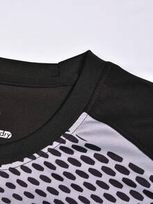 2pcs/Set Soccer Goalkeeper Padded Elbow Shirt With Anti-Slip Chest Straps, Breathable Long Sleeve T-Shirt With Colorblocking Stripes + Goalkeeper Padded Long Pants With Elastic Waist, For Training, Match And Activities