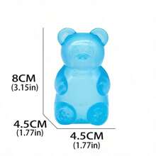 1 pieza Juguete de apriete antiestrés con oso de azúcar de malta, juguete de inquietud, juguete apretable, gran regalo para vacaciones, cumpleaños, Halloween, Navidad, niños
