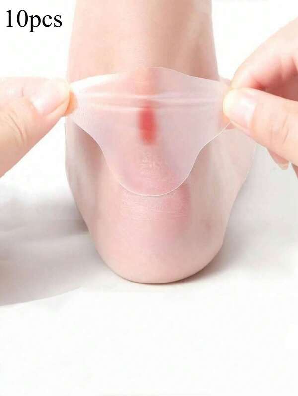 10pcs Gel Heel Protectors: Adhesive Blister Pads For Heel Liners, Shoes Stickers, Pain Relief & Foot Care Cushion GripFor Outdoor,Sport,Travel,Household,Office,School