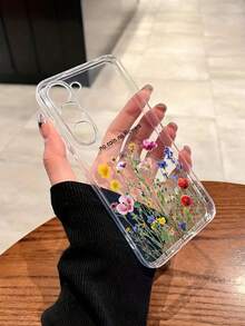 1个精准开孔透明花卉彩绘防震保护手机壳，兼容 16/11/16Pro/16Plus/16ProMax/16E/15ProMax/13/14/12/XS/XR/7G/8P、Galaxy S25/S25Plus/S25 Ultra/A16/A36/A26/A56/A50/A12/A32/A52/A72/A51/A21S/A13/A14/S24/S24Plus/S24Ultra、S22/A52/A53/A54/A55 S23、11/12Pro/12/12X/13Pro/14Pro/15Pro、10/9/Note9/12C/Note11Pro/Note8Pro，国际版，非国内版 - 彩色 - 查看 2