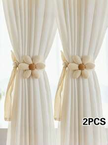 2 paquetes de sujetacortinas de poliéster moderno, ajustables sin necesidad de taladrar, con diseño de animales de dibujos animados 3D, sujeta-cortinas creativos para la decoración de la sala de estar - Variedad de opciones de animales