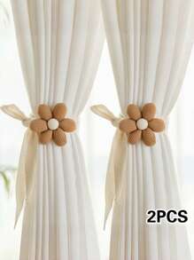 2 paquetes de sujetacortinas de poliéster moderno, ajustables sin necesidad de taladrar, con diseño de animales de dibujos animados 3D, sujeta-cortinas creativos para la decoración de la sala de estar - Variedad de opciones de animales