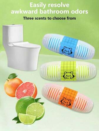 1/3pcs Toilet Cleaner Deodorizes And Removes Odors, Toilet Cleaning Fragrance, Solid Fragrance, Toilet Cleaning Ball Hanging Cleaning,Waterproof Toilet Seat Should Not Be Cold