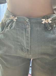 1/5Pcs Pants Waistband Cincher Clips, Fashion Versatile Decorative,Waist Buckle Waist Closing Artifact Invisible Adjustable Snap Button Removable Detachable Clothing Pants Sewing Tool Buckle For Jeans Skirts Trousers - DIY Fashion Tool(Sew-Free Tailoring Solution)