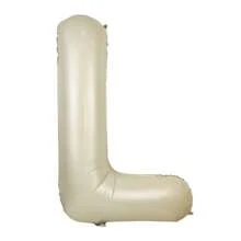 Balão de Letra em Folha de Alumínio Branco Creme de 40 Polegadas com 26 Letras, Adequado para Festas de Aniversário, Dia dos Namorados, Temas de Casamento, Formatura, Aniversário, Decoração de Balões para Festa de Carnaval, Itens de Decoração de Festa Livremente Combináveis