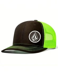 1 Peça Boné de Beisebol de Aba Curva Estampado, Boné Trucker Masculino/Feminino para Esportes ao Ar Livre, Hip Hop Estilizado