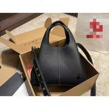 2025 Spring Style Vegetable Basket Portable Shoulder Cross-Body Women's Bag Large Capacity Commuter Bag Simple
