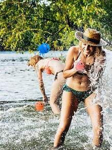 1/12 Stücke wiederverwendbare Wasserbomben, Wasser-Spielsachen für Pool und Strand, Outdoor Sommerspielzeug, magnetische Wasserbälle für Outdoor-Aktivitäten