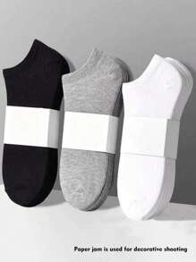 1/9/10/15/30/40 Pairs Solid Color Unisex Socks, Soft And Lightweight Low Cut Ankle Socks For Men And Women