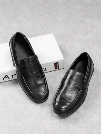 Men's Slip-On Loafers, Soft Sole Non-Slip Casual Business Vintage Leisure Shoes