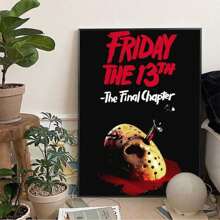 WB 1/10PCS Friday The 13th Horror Films Poster Wall Art Home Decor Room Decor Digital Painting Living Room Restaurant Kitchen Art - Frameless