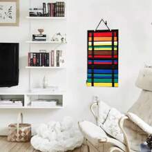 رف حائطي لتنظيم أحزمة فنون القتال، رف عرض محمول لأحزمة الكاراتيه مع علاق الكؤوس، رف عرض خفيف لأحزمة التايكوندو، مناسب لمتعلمي الفنون القتالية