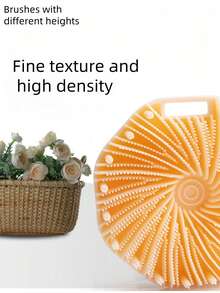 Multifunctional Silicone Spiral Shower Brush, Portable Massage Brush, Fish Fin Shaped Shower Scrubber