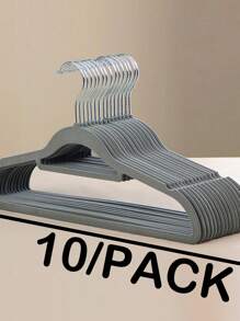 Cabide de roupas flocado estilo adulto, 10/20/40 peças, sem rastros e antiderrapante, cabideiro para calças grossas de uso doméstico, organização de espaço no guarda-roupa, suporte para roupas