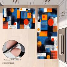 1/2 Piezas Felpudo de cocina minimalista moderno, adecuado para interior/exterior, absorbente de agua y antideslizante, aplicable a dormitorio, baño, cocina, entrada - Decoración del hogar lavable a máquina