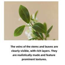 1 pieza de 30,71 pulgadas de rama de osmanto artificial, rama de osmanto amarilla falsa, tallo alto de seda, apropiada para decoración del hogar, sala de estar y mesa de comedor, bricolaje para boda, ramas de osmanto del patio, Día de San Valentín, como regalo, regalo de cumpleaños, regalo de graduación.