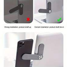 1 pieza Soporte magnético para cuaderno, Soporte plegable expandible para computadora portátil, teléfono y pantalla lateral de la computadora compatible con iPhone, teléfono Android, regalo para cumpleaños, familia, amigos, soporte para teléfono, accesorios para teléfono