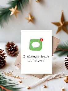 “情人节和周年纪念贺卡 - 1 包 - 浪漫卡通留言卡，适合丈夫、妻子、女朋友、男朋友或任何人 - “我一直希望是你” - 适合浪漫场合、单身派对、舞会、想念某人 - 送给情侣的完美礼物” - 彩色 - 查看 10