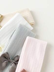 4 PCS Children's Mesh Base Kids Tights For Summer, Girls' Ultra-Thin Bowknot Tights, In A Sweet And Simple Style. Baby Toddler Leggings Socks - Multicolor - View 6