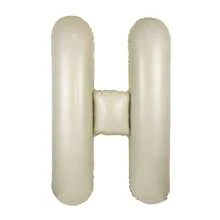 Balão de Letra em Folha de Alumínio Branco Creme de 40 Polegadas com 26 Letras, Adequado para Festas de Aniversário, Dia dos Namorados, Temas de Casamento, Formatura, Aniversário, Decoração de Balões para Festa de Carnaval, Itens de Decoração de Festa Livremente Combináveis