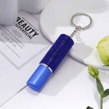 Mini 5ml Diamond-Encrusted Perfume Bottle, Compact, Exquisite, Colorful, Portable, Multi-Functional Keychain, Portable, Press And Spray School Supplies, Back To School