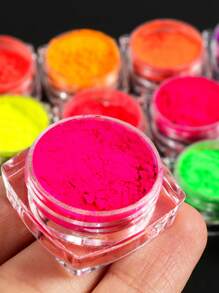 12 pièces/set Kit de matériel de remplissage de résine pailletée fluorescente, poudre de pigment de résine époxy colorée, pour moules de résine, fournitures pour la création de bijoux, fournitures artisanales DIY