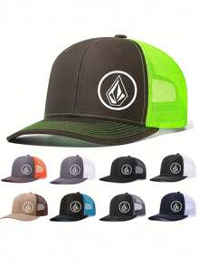 1 Peça Boné de Beisebol de Aba Curva Estampado, Boné Trucker Masculino/Feminino para Esportes ao Ar Livre, Hip Hop Estilizado