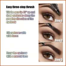 [MENDSMAN] Fine 4 Pronged Eyebrow Pencil, Natural 3D Eyebrow Effect, Creates Natural Eyebrow Makeup, Waterproof, Sweat-Proof, Long-Lasting And Non-Smudging, Easy Draw For Clear Eyebrows, Nice Gifts For Women, And For Valentine's Day