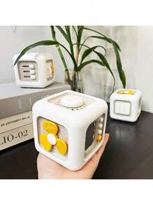 6 Sided Cube Toy Busy Ball, Sensory Education Activity, Finger Training Toy, White, Made Of ABS Material, For Kids, Boys And Girls Birthday Gift