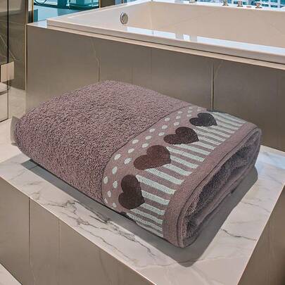 Toalla de Medio Baño 140 cm x 70 cm | Suave y Absorbente, 400 g | Con Diseños Bordados en Múltiples Colores | Ideal para Toda la Familia