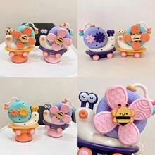 五合一婴儿蜗牛风车旋转益智玩具，吸盘旋转，早教学习玩具，适合幼儿和新生儿的绝佳礼物