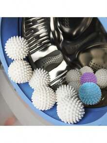 5个可重复使用洗衣球 - 除毛烘干球、衣物柔顺球、防滚、防皱、无需用电