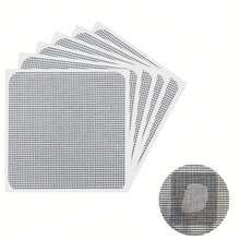 5/10pcs Window Screen Repair Patch, 3-Layer Strong Adhesive Window Screen Mesh Tape, Repair For Window And Door Tears Holes, 10 Patches, 4"X 4"(10cm X 10cm)