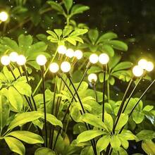1PC 6LED/8LED/9LED/10ELD/12LED Solar Firefly Outdoor Plug-In Light, Suitable For Gardens, Courtyards, Lawns, And Sidewalks - Solar Firefly Ground Light - View 8