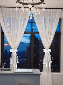 1 قطعة/ 2 قطعة حبل ربط وتنظيم ستائر المنزل، مشابك ستائر ذات زخارف عقدة الفراشة اللؤلؤ المزيف DIY لتثبيت واستنساب الستائر، مناسبة لديكور غرف المعيشة والمكاتب