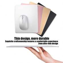 3-Size Aluminum Alloy Gaming Mouse Pad (S/M/L: 26x21-31x26cm) - Smooth Glide & Cooling, Ultra Thin To Large