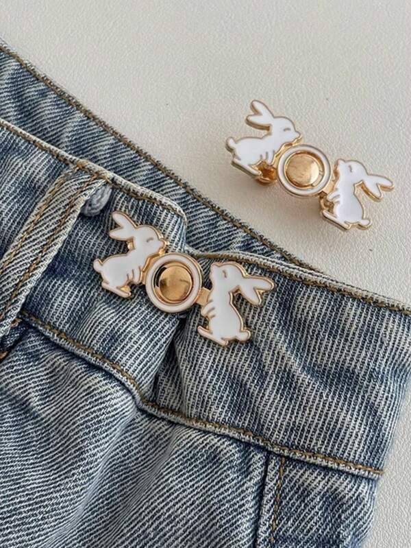 1/5Pcs Pants Waistband Cincher Clips, Fashion Versatile Decorative,Waist Buckle Waist Closing Artifact Invisible Adjustable Snap Button Removable Detachable Clothing Pants Sewing Tool Buckle For Jeans Skirts Trousers - DIY Fashion Tool(Sew-Free Tailoring Solution)