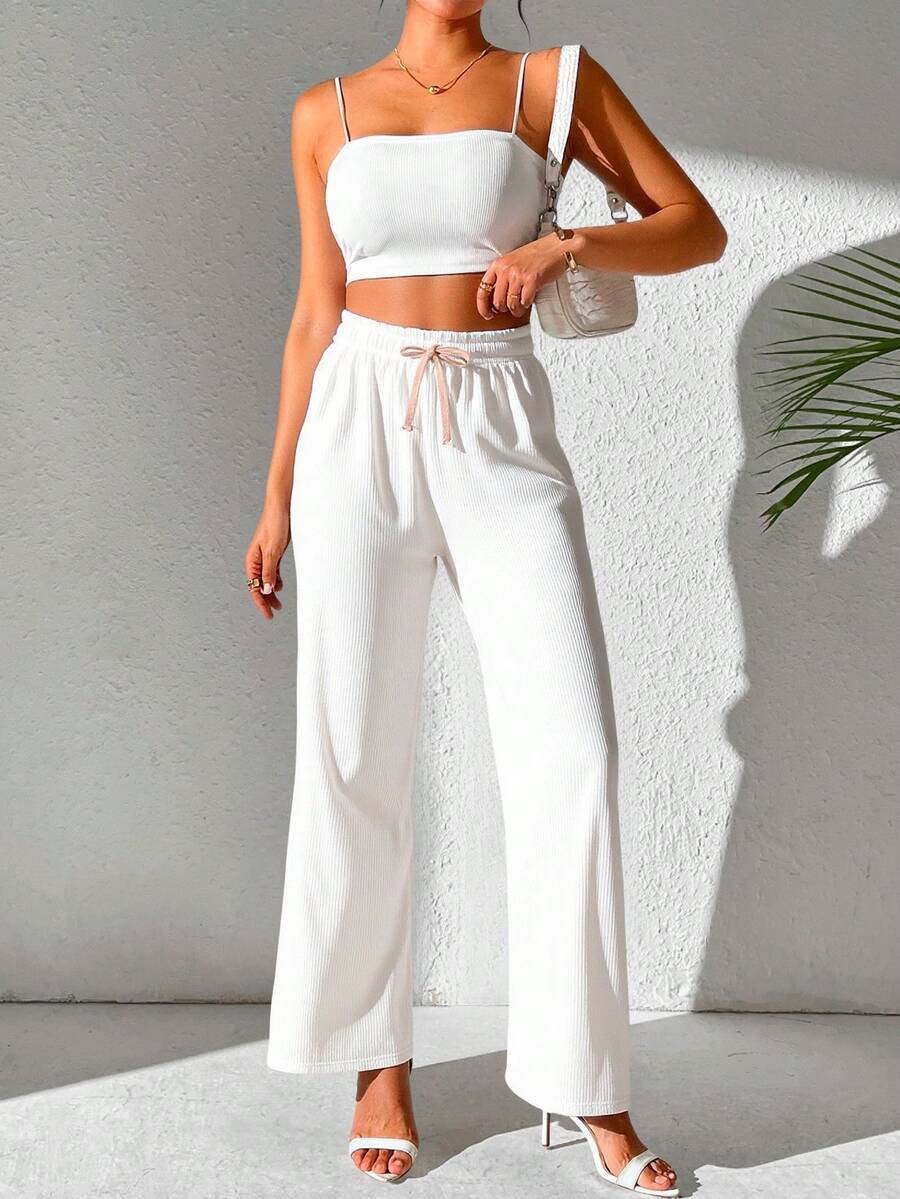 Women Pants - White - View 1